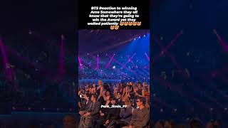 BTS Reaction to Winning AMA Award 🔥🔥🔥#bts#rm#jin#suga#jhope#jimin#v#jungkook