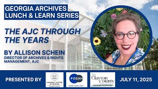 Lunch & Learn: 𝘛𝘩𝘦 𝘈𝘵𝘭𝘢𝘯𝘵𝘢 𝘑𝘰𝘶𝘳𝘯𝘢𝘭-𝘊𝘰𝘯𝘴𝘵𝘪𝘵𝘶𝘵𝘪𝘰𝘯 𝘛𝘩𝘳𝘰𝘶𝘨𝘩 𝘵𝘩𝘦 𝘠𝘦𝘢𝘳𝘴 by Allison Schein