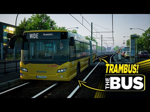 The Bus 2021 Gameplay 1.7 BETA - TRAMBUS | Bus on RAİL | Thrustmaster T300RS
