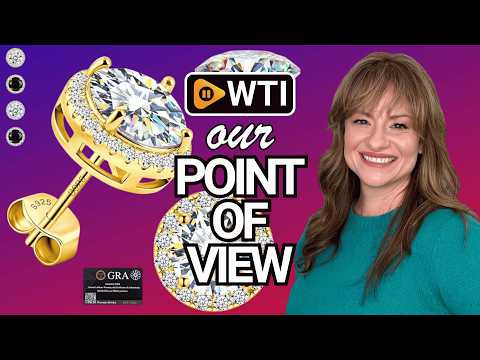 Moissanite Stud Earrings - WTI product video review