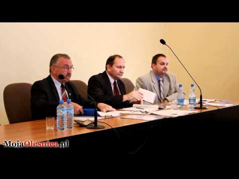 30.05.2011 Oleśnica - absolutorium dla starosty Zbigniewa Potyrały