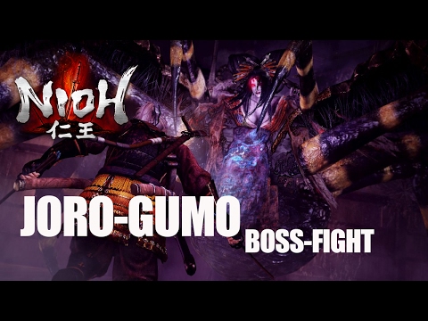 Nioh - Joro-Gumo Boss-Fight (PS4pro Gameplay)