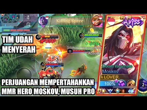 PERJUANGAN TOP GLOBAL MOSKOV SAVE MMR, SAAT SOLO RANK DI MYTHIC - MOBILE LEGENDS
