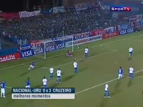 Cruzeiro 3x0 Nacional-URU  pelas oitavas da Libertadores 2010
