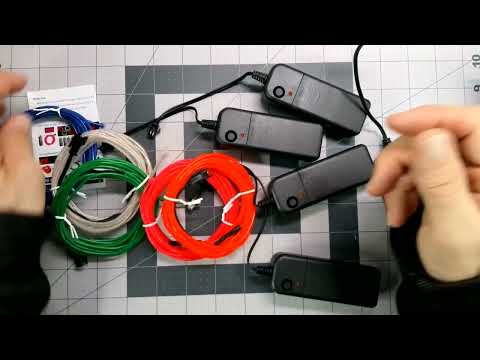 dobestyou El Wire, neon Light Flash Electroluminescence Review, nice neon effect in thin bendable