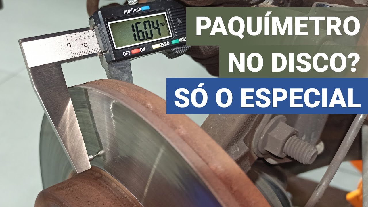 Posso usar paquímetro para medir disco de freio?