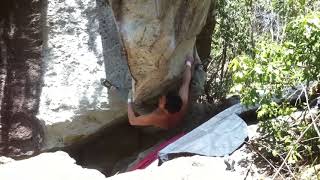Video thumbnail of シンバ, 三段 (7c+). 瓢 (Fukube)
