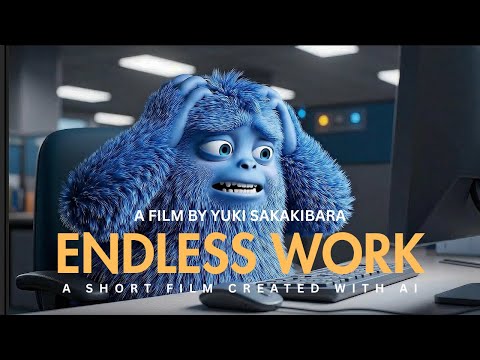 「終わりなき仕事」AI短編映画