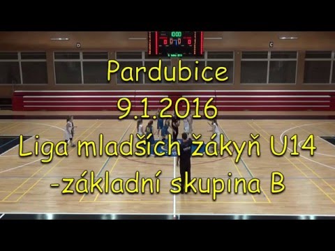2016 0109 Basket U14 Liga U14 Studánka Pardubice - USK Praha