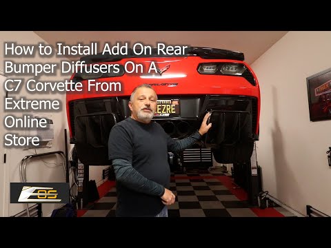 How to Install a Rear Bumper Diffuser on a C7 Corvette from EOS