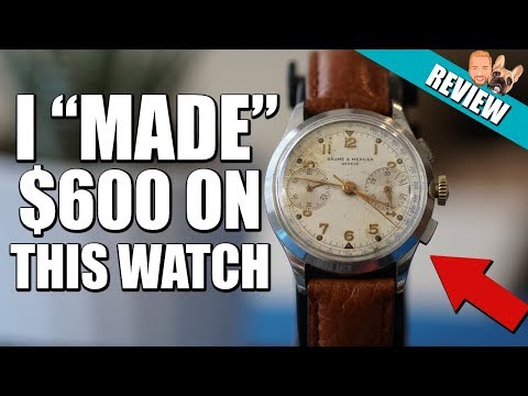 How I bought $1000 Baume & Mercier Chronograph for $400 Video