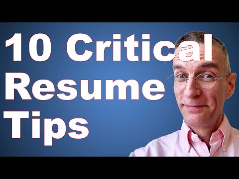 Ten Critical Résumé Tips to help you win. FREE Template.