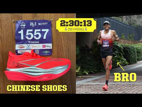 BRO REALLY RAN A 2:30 MARATHON IN CHINESE SHOES | Li Ning Feidian 6 Elite Review