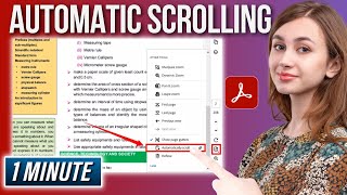 Download the video "How to Use Automatic Scrolling in Adobe Acrobat"