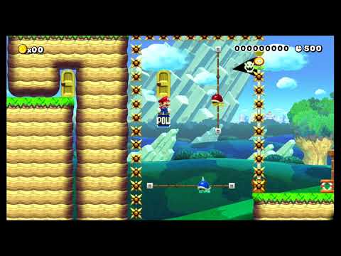 Spiky Hole by Rawrrr! - SUPER MARIO MAKER - NO COMMENTARY 1bf