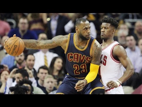 LeBron James Triple Double Highlights 2015.04.05 vs Bulls 20 Pts 12 Ast 10 Reb