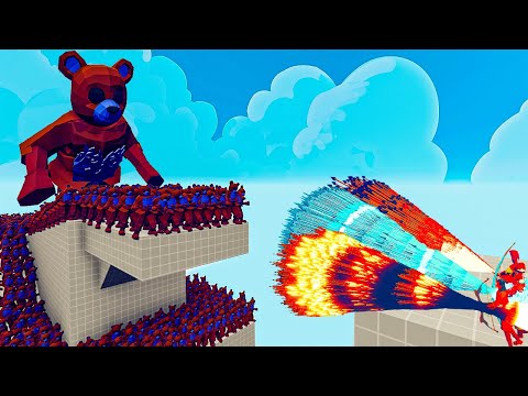 150x Tedi Bears + 3x Giant vs 3x Every Gods - Totally Accurate Battle Simulator.