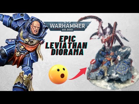 EPIC Warhammer 40K Leviathan Diorama – Tyranid vs Ultramarine