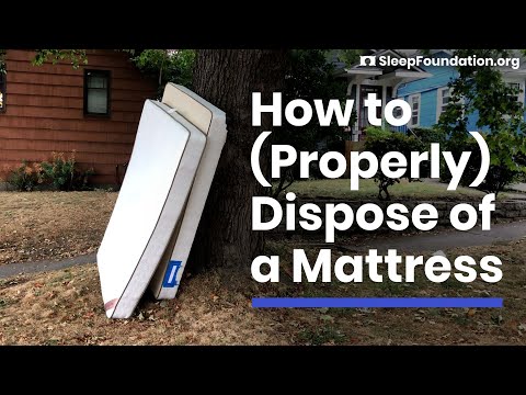 YouTube video about: How to dispose of mattress austin?