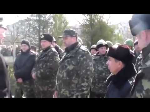 Крым Украинские военные делают свой выбор 19 02 14