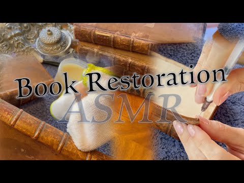 Repairing & Restoring Books📚[ASMR] for relaxation, study, sleep