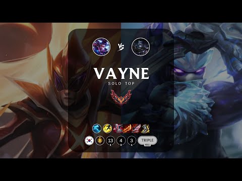 Vayne Top vs Shen - KR Grandmaster Patch 13.1