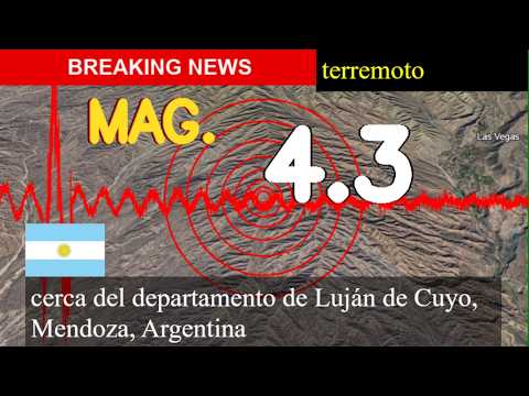 😱🚨 Terremoto Hoy: ¡Justo Ahora! Magnitud 4,3 Cerca Cerca Del Departamento De Luján De Cuyo, Mendoza,
