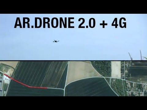 AR.Drone 2.0 : 1 km de survol en 4G LTE