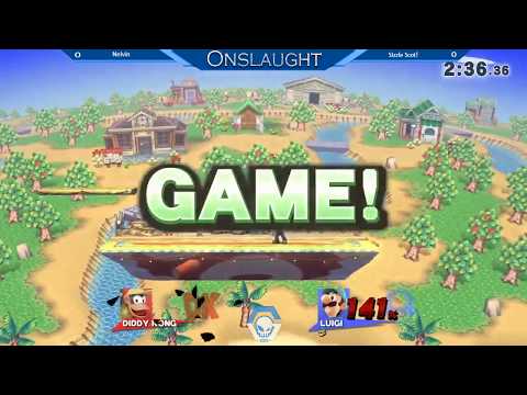Onslaught 96 - Winner's Semis: Nelvin (Diddy Kong) vs Sizzle | Scot! (Luigi)