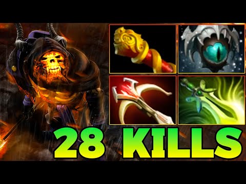 Ultra Kills + 28 Kills Clinkz Dota 2 SafeLane New Meta Carry Pro Gameplay Skills Item Build 7.40