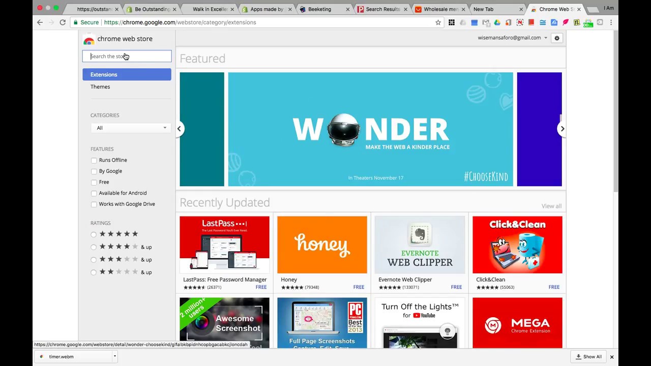 Get using this Count down timer extension