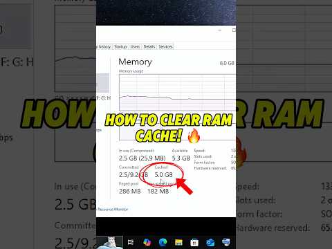 Clear RAM Cache INSTANTLY Without Restarting! 💥 (RAMMap Tutorial) #tutorial #fixes #ram #windows