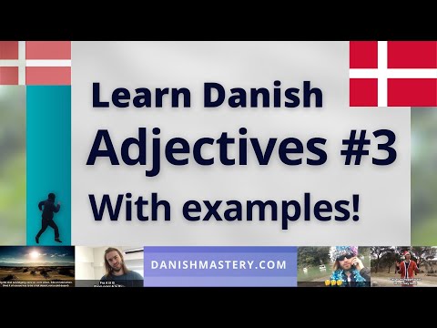 Learn Danish Adjectives #3! (Short version)