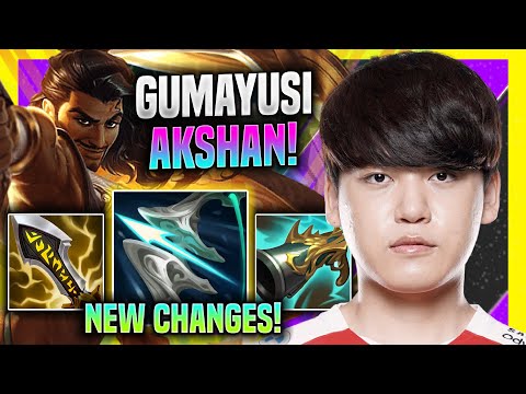 GUMAYUSI TRIES FIRST TIME AKSHAN WITH NEW CHANGES! - T1 Gumayusi Plays Akshan Mid vs Yone!