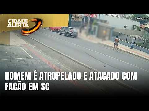 Homem é atropelado e atacado com golpes de facão em Cocal do Sul