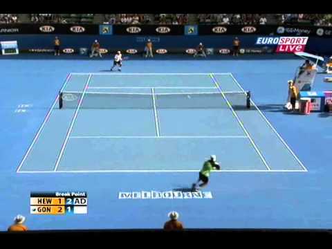 Gonzalez vs Hewitt Australian Open 2009 1RD