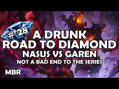 A Drunk Road To Diamond #28 (10/10) | Infernal Nasus Vs Garen | 45% CDR | Season 7