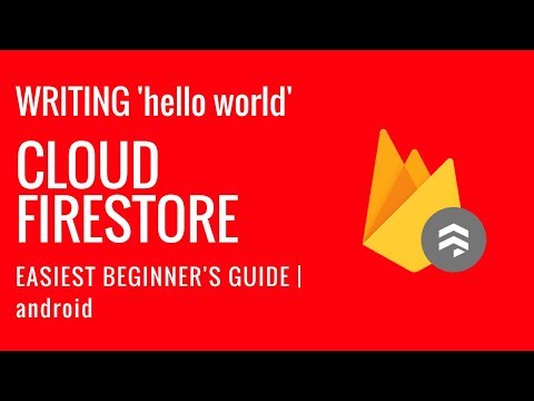 WRITING DATA TO CLOUD FIRESTORE | 'HELLO WORLD' |  ANDROID | IN JAVA