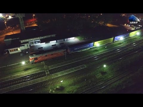 [Drone] 060-DA 60-1593-7 RO-TFG cu/with Tren TFG Intermodal Train in Oradea Est - 29 May 2016