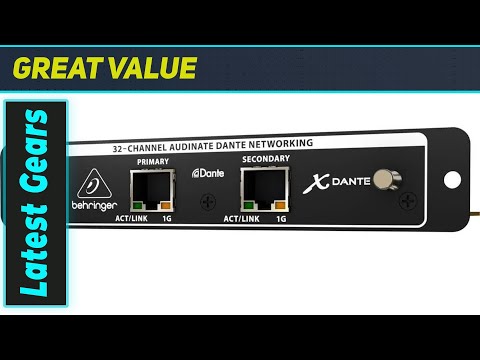BEHRINGER X-DANTE video review thumbnail