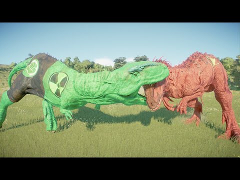 New Hulk Giganotosaurus Rex, Deadpool T-Rex, Flash Indominus Fights in Jurassic World Evolution 2