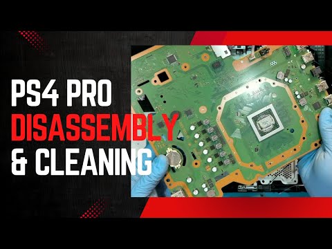 Playstation 4 Pro Disassembly : Full Teardown and Cleaning (Model CUH-7215B)