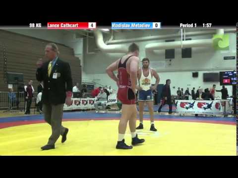 98 KG R16 - Lance Cathcart (Genesseo) vs. Vladislav Metodiev (Bulgaria)