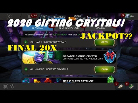 Final 20x Greater Gifting Crystals! We hit the Jackpot! - Marvel Contest of Champions