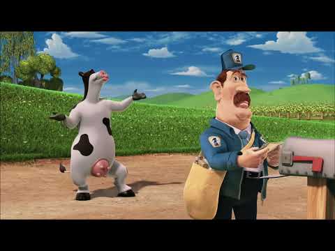 Barnyard trailer still: Otis facing the night sky — a quieter emotional beat