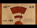 60 BPM 4/4 Wood Metronome HD