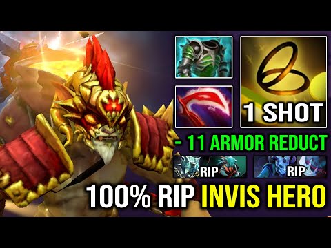 100% DELETE INVIS HERO Infinite Track 1 Shot Bounty -11 Armor Reduction with OP Full Aghanim Dota 2