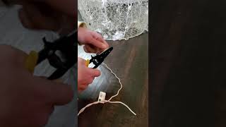 DIY Fix for Cut Christmas Lights