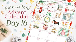 Painting Day 16 | Watercolour Advent Calendar 2025