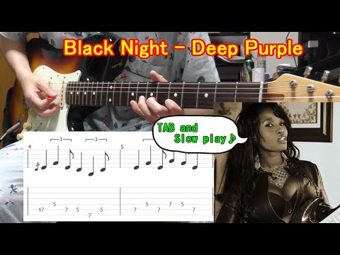 【TAB】Black Night (full) / Deep Purple - Guitar lesson - How to play